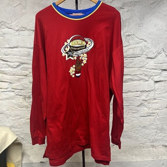 Platinum Fubu T-Shirt Harlem Globetrotters Basketball Long Sleeve Hip Hop 2XL - Picture 1 of 8